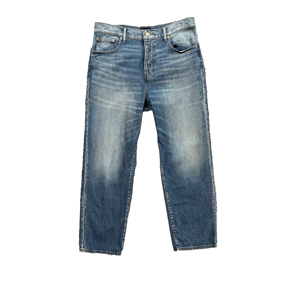 Lucky Brand Jeans Women 14/32 Blue 90s Loose High Rise Straight Denim Button Fly